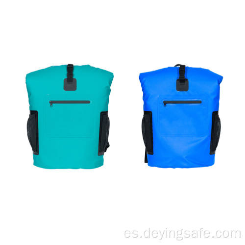 Mochila seca con cremallera impermeable al aire libre